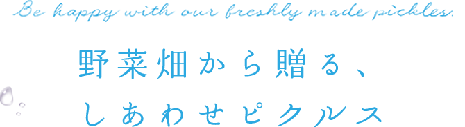 野菜畑から贈る、しあわせピクルス